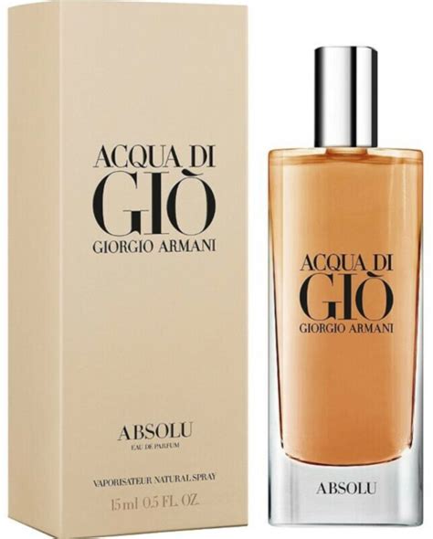 Giorgio Armani Aqua Di Gio Absolu Eau De Parfum Men 05oz15ml In