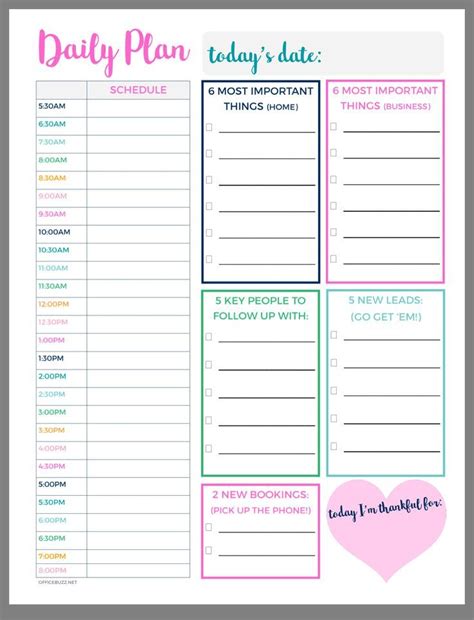 Daily Organizer Planner Printables Free Planner Pages Daily Planner