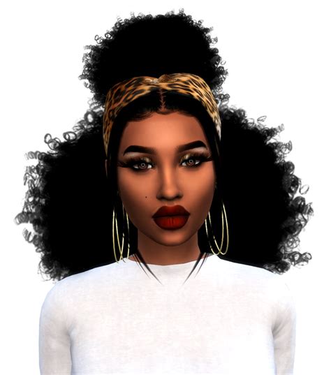 Queen Curlypuff All Ages Sims Hair Sims 4 Black Hair Afro Hair Free