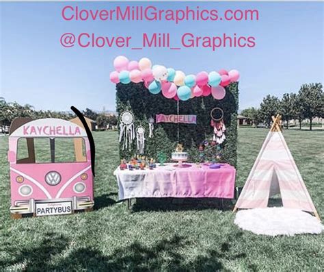 Chella Festival Themed Party Decor Coachella Party Theme Coachella