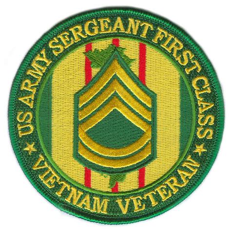 Us Army Sergeant First Class Vietnam Veteran 4 Patch