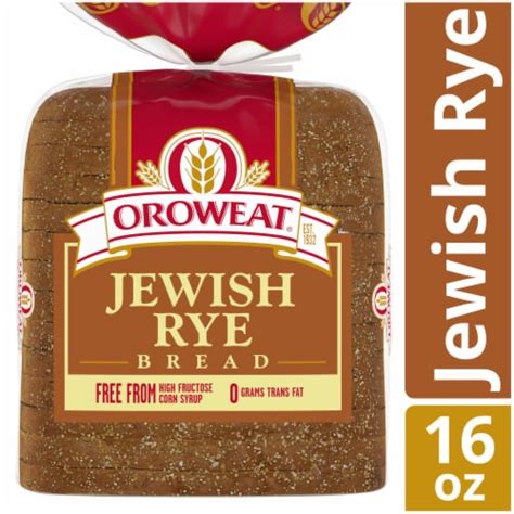 Oroweat Jewish Rye Bread 16 Oz Fred Meyer