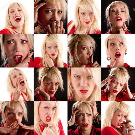 Collage Of Facial Expressions — Stock Photo © Minervastock 6969713