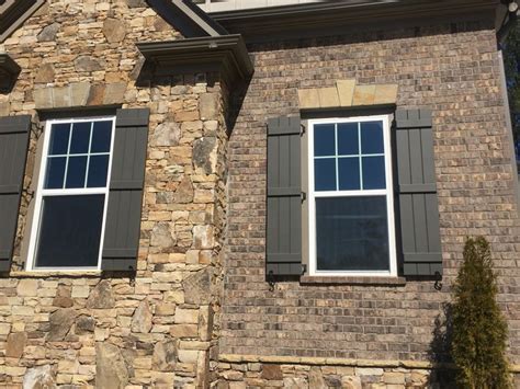 Marshton Brick Mortar Coosa Gray Stone Exterior Houses Exterior