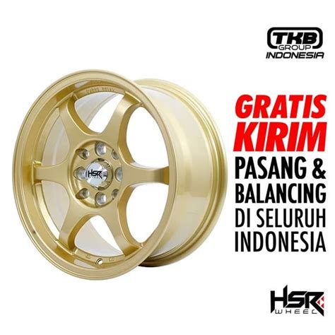 Jual Velg racing ring 14 HSR YUZAWA Mobil Ayla, Agya, Xenia, Avanza