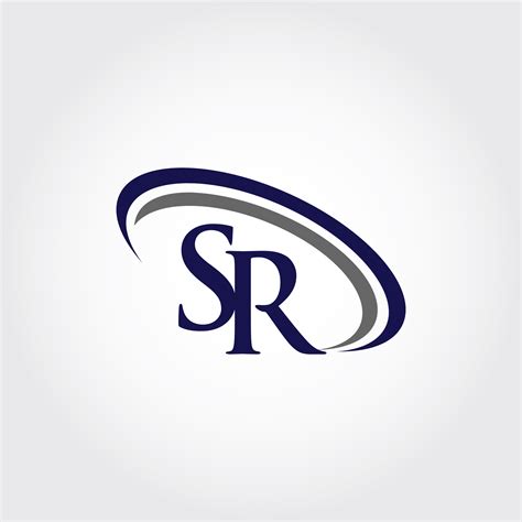 Monogram SR Logo Design By Vectorseller | TheHungryJPEG.com