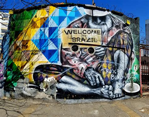 São Paulo Brasil Amazing Street Art And Graffiti In The Centro Region
