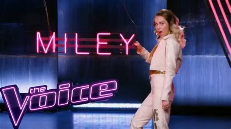 Miley Cyrus The Voice Season 13th First Look Youtube