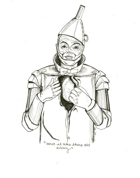 Wizard Of Odd Clip Art The Tin Man From The Wizard Of Oz Man Sketch