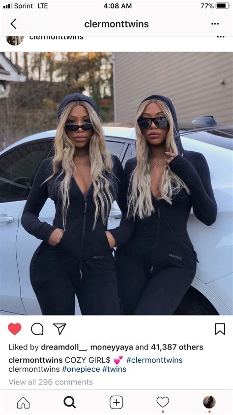 Pin By Raven On Twin Picture Ideas Clermont Twins Black