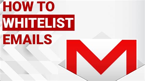 How To Whitelist Emails Youtube