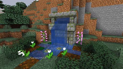 Reddit Minecraft How To Build A Simple Waterfall Design In