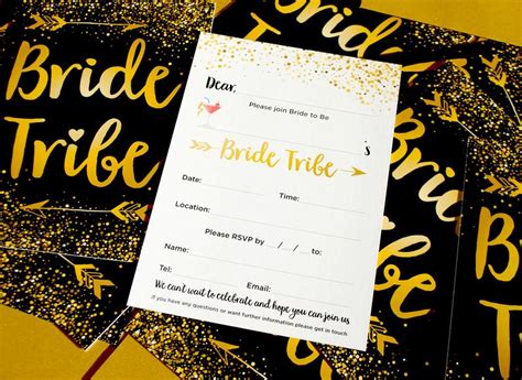 Bride Tribe Hen Party Invitations Etsy