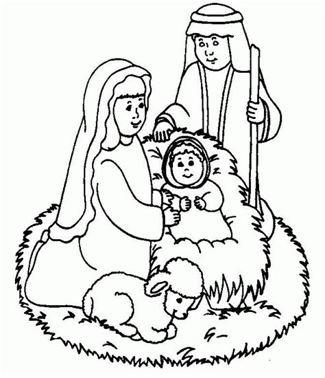 Gambar Birth Jesus Coloring Page Printable Pages Az Baby Di Rebanas