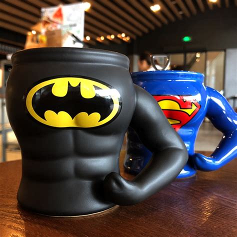 3d ceramic mug superman batman super hero coffee mug big tea milk cups and mugs personal office