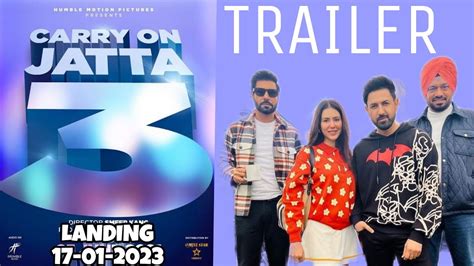 Carry On Jatta 3 Offical Trailer Gippy Grewal Binnu Dhillon Sonam