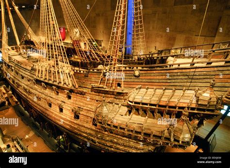 17th Century Warship Vasa On Show At Vasamuseet Vasa Museum In