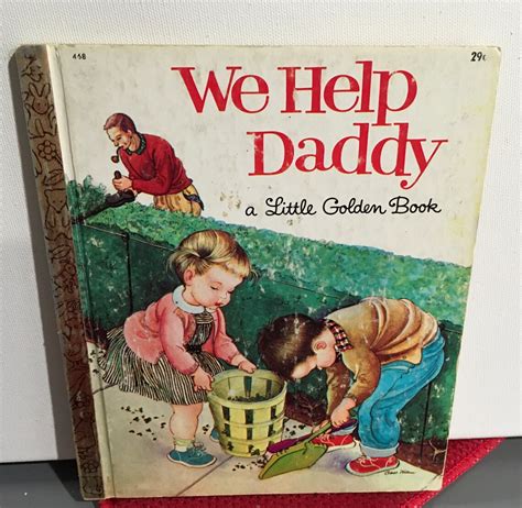 1962 we help daddy little golden book b edition eloise wilkin etsy