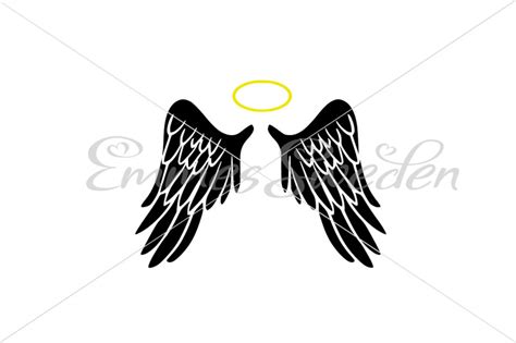 Beautiful Angel Wings With Halo