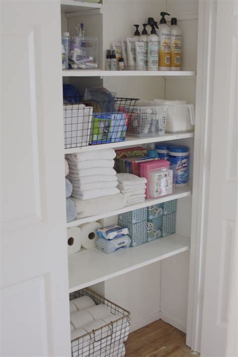 Organized Bathroom Closet Simply Organized