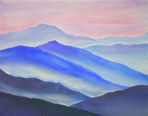 Blue Ridge Mountains Painting By Iryna Goodall Fine Art America