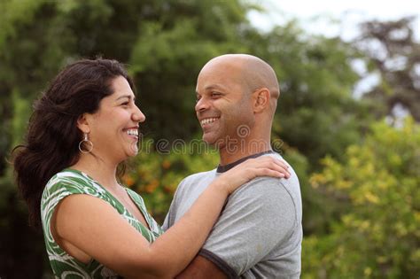 Happy Mixed Race Couple Stock Image Image Of Mixed Positive 31035549
