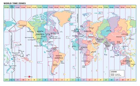 Maps With Time Zones Printable Mr Sims Blog