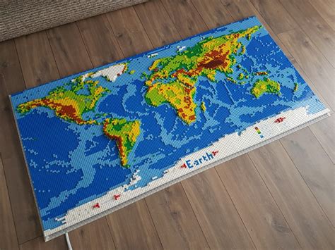 Lego World Map Flowingdata