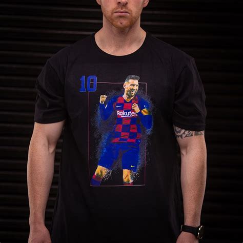 Barcelona Argentinian Football Legend Lionel Messi T Shirt Black