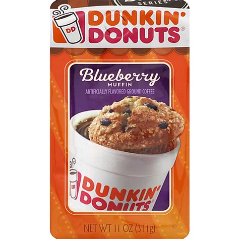 Dunkin Donuts Ground Coffee Blueberry Muffin Ground Sun Fresh