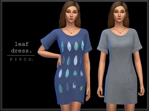 The Sims Resource Leaf Dress Remastered