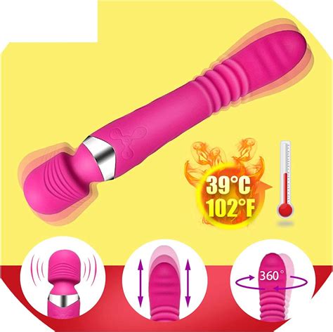 Heating Stretch G Spot Vibrator For Woman Powerful Adult Sex Toys Personal Clit