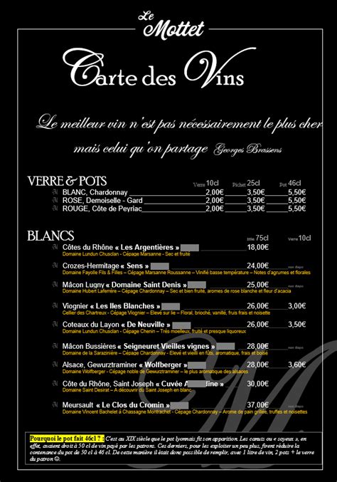 6 reviews of vin's restaurant & bar hidden gem in ttdi neighbourhood! La Carte des Vins - Restaurant Le Mottet