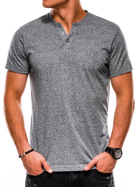 Mens Plain T Shirt S1047 Grey Modone Wholesale Clothing For Men