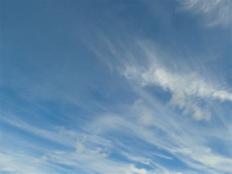 Free Photo Blue Sky Wispy Clouds Background Air Landscape White