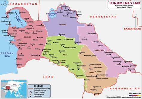 Turkmenistan Map HD Political Map Of Turkmenistan