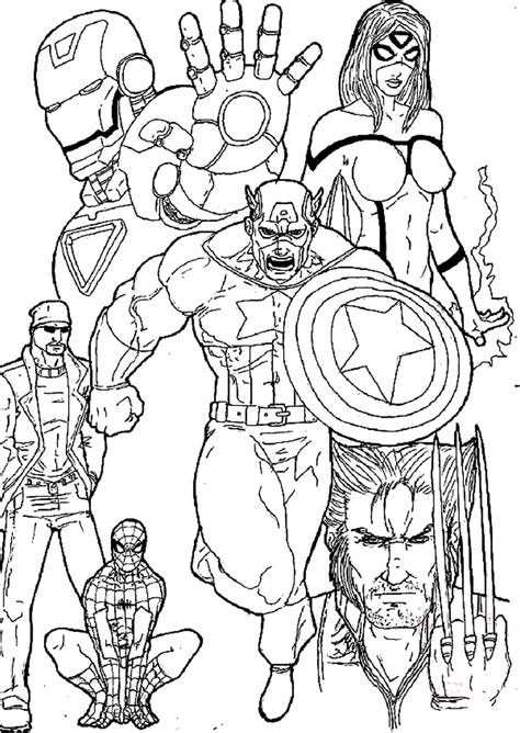 Desenhos Dos Vingadores Para Colorir Pintar Imprimir Vingadores Images