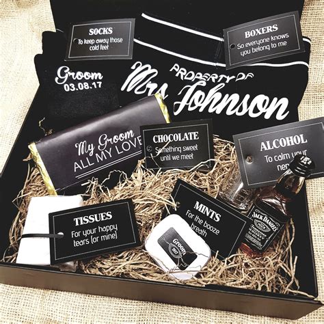 Pin by Rebecca on Groom? | Groom survival kits, Wedding day groom gift