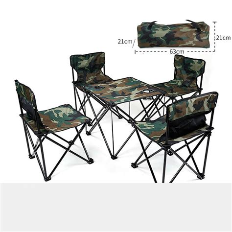 Outdoor Picnic Set Portable Folding Tables And Chairs For Camping