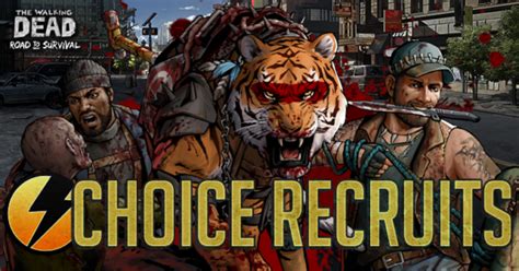 Introducing Choice Recruits The Walking Dead Road To Survival