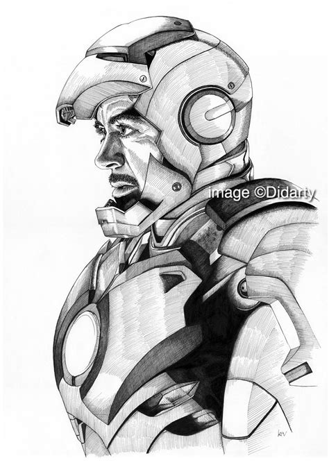 Iron Man Portrait Print Etsy In 2020 Iron Man Drawing Iron Man Art
