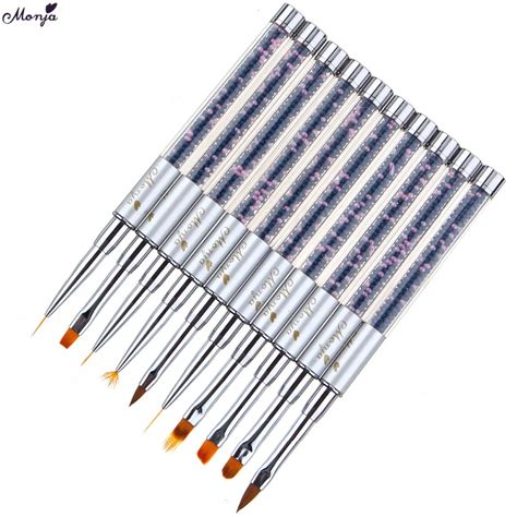 Monja Nail Art Acrylic Uv Gel Extension Builder Brush Drawing Painting