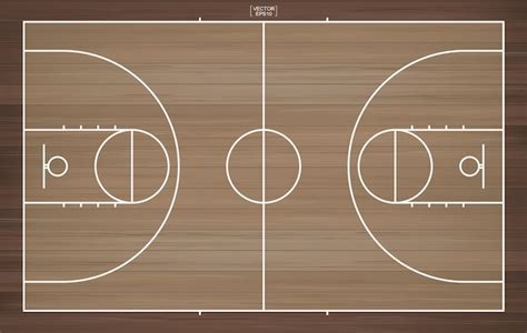 Premium Vector Basketball Court Illustration
