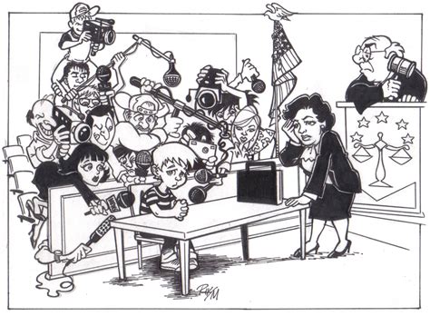 Riktoonz Cartoonistcaricaturist Rick C Moore Minors On Trial