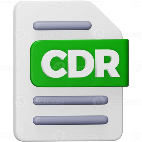Cdr File Format 3d Rendering Isometric Icon 15081220 Png
