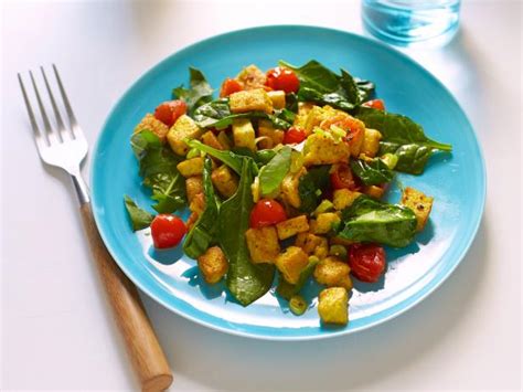 1 slice of low fat cheese (45). Vegan Tofu and Spinach Scramble Recipe | Food Network ...