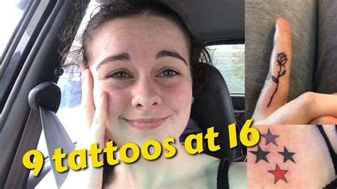 9 Tattoos At 16 Years Old Tattoo Reveal YouTube
