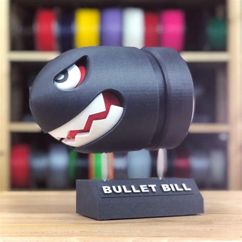 Bullet Bill Model Was Made By Martin Moore Prints Bills Bullet