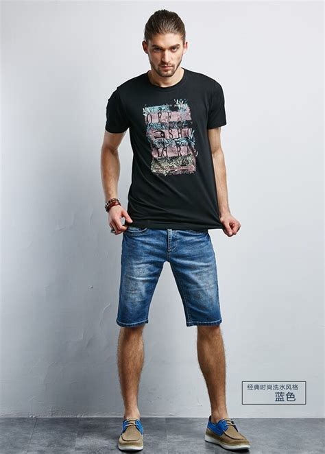 New Fashion Mens Short Jeans Cotton Summer Style Shorts Thin Breathable