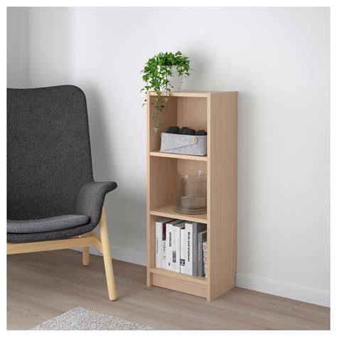 There was no damage to the unit. BILLY bookcase, white stained oak veneer | IKEA Indonesia